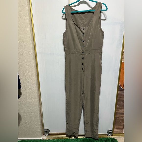 NWOT - L - American Apparel Frankie Jumpsuit Romper Hampton Green - Picture 2 of 7